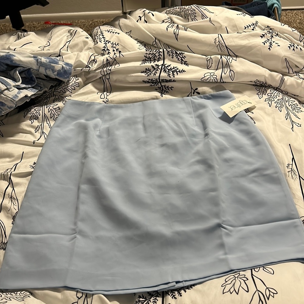 Baby blue skirt